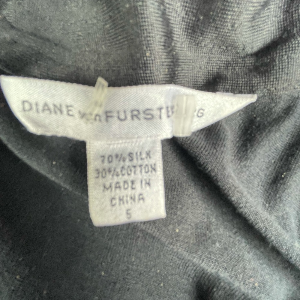 Diane Von Furstenburg Black Dress Size 6 - Picture 9 of 9
